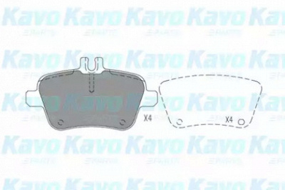 KAVO PARTS bp6637 -  Комплект тормозных колодок, дисковый тормоз